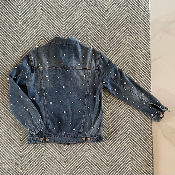 Sunset + Spring pearl denim jacket - Picture 4 of 10